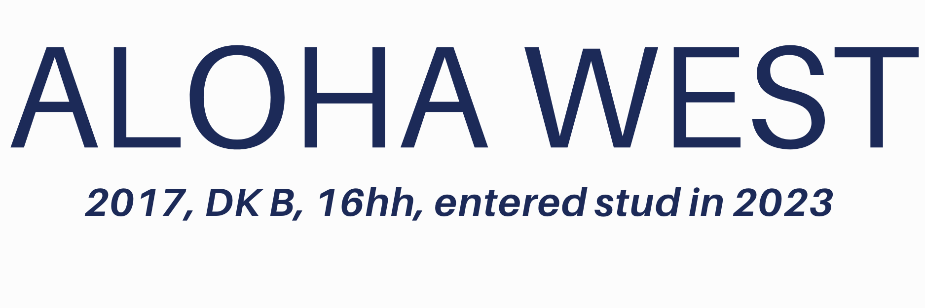 Aloha West at Mill Ridge Farm